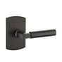 Emtek - Dummy, No.4 Rosette, Bryce Lever, FB - Flat Black Bronze Patina