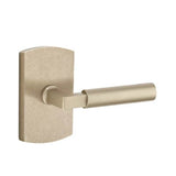 Emtek - Dummy, No.4 Rosette, Bryce Lever, TWB - Tumbled White Bronze