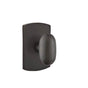 Emtek - Concealed, Privacy, No.4 Rosette, Bronze Egg Knob, FB - Flat Black Bronze Patina