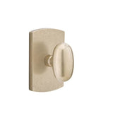 Emtek - Dummy, No.4 Rosette, Bronze Egg Knob, TWB - Tumbled White Bronze