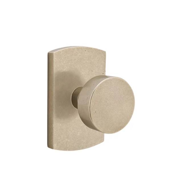 Emtek - Concealed, Privacy, No.4 Rosette, Bronze Round Knob, TWB - Tumbled White Bronze