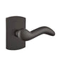 Emtek - Privacy, No.4 Rosette, Cody Lever, RH, FB - Flat Black Bronze Patina