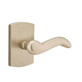 Emtek - Privacy, No.4 Rosette, Cody Lever, RH, TWB - Tumbled White Bronze