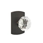 Emtek - Dummy, No.4 Rosette, Diamond Crystal Knob, FB - Flat Black Bronze Patina