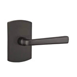 Emtek - Privacy, No.4 Rosette, Cimarron Lever, RH, FB - Flat Black Bronze Patina