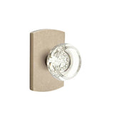 Emtek - Concealed, Privacy, No.4 Rosette, Georgetown Knob, TWB - Tumbled White Bronze