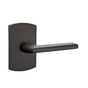 Emtek - Concealed, Passage, No.4 Rosette, Lariat Lever, FB - Flat Black Bronze Patina
