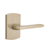 Emtek - Passage, No.4 Rosette, Lariat Lever, RH, TWB - Tumbled White Bronze