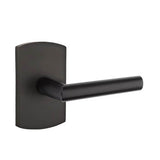 Emtek - Privacy, No.4 Rosette, Mariposa Lever, RH, FB - Flat Black Bronze Patina