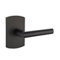 Emtek - Privacy, No.4 Rosette, Mariposa Lever, RH, FB - Flat Black Bronze Patina