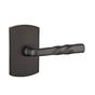 Emtek - Privacy, No.4 Rosette, Montrose Lever, RH, FB - Flat Black Bronze Patina