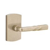 Emtek - Passage, No.4 Rosette, Montrose Lever, RH, TWB - Tumbled White Bronze