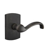 Emtek - Concealed, Privacy, No.4 Rosette, Teton Lever, MB - Medium Bronze Patina