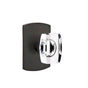 Emtek - Dummy, No.4 Rosette, Windsor Crystal Knob, FB - Flat Black Bronze Patina