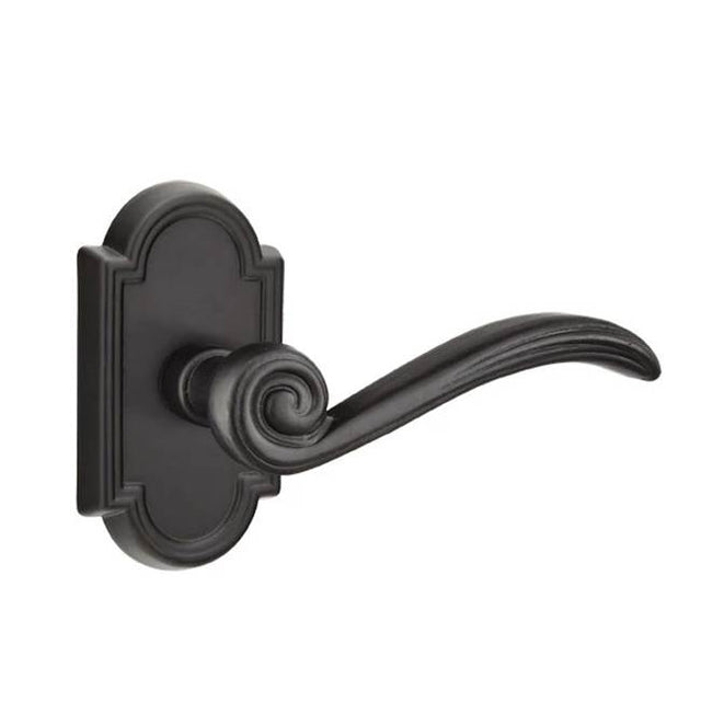 Emtek - Concealed, Passage, No.11 Rosette, Medici Lever, FB - Flat Black Bronze Patina