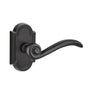 Emtek - Concealed, Passage, No.11 Rosette, Medici Lever, FB - Flat Black Bronze Patina
