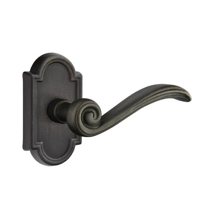 Emtek - Concealed, Passage, No.11 Rosette, Medici Lever, MB - Medium Bronze Patina