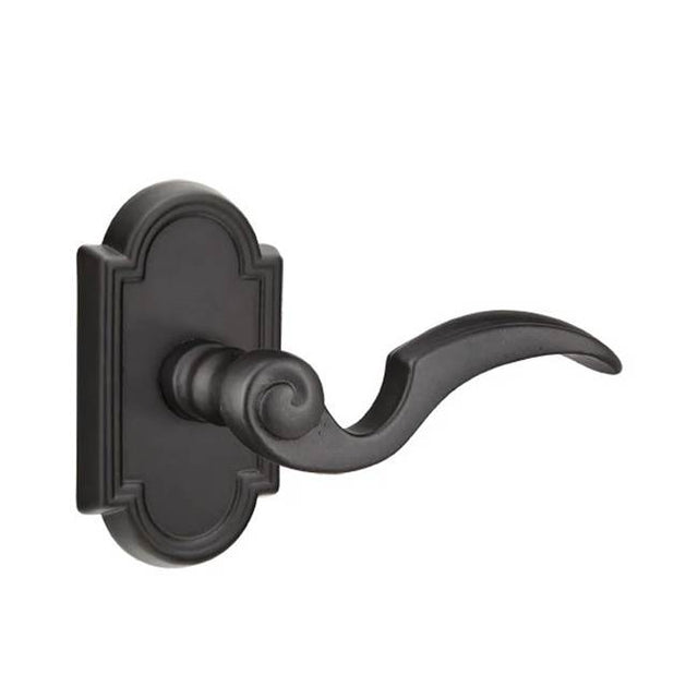 Emtek - Dummy, No.11 Rosette, Napoli Lever, FB - Flat Black Bronze Patina