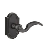 Emtek - Privacy, No.11 Rosette, Napoli Lever, LH, FB - Flat Black Bronze Patina