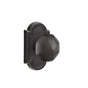Emtek - Concealed, Privacy, No.11 Rosette, Bronze Octagon Knob, FB - Flat Black Bronze Patina