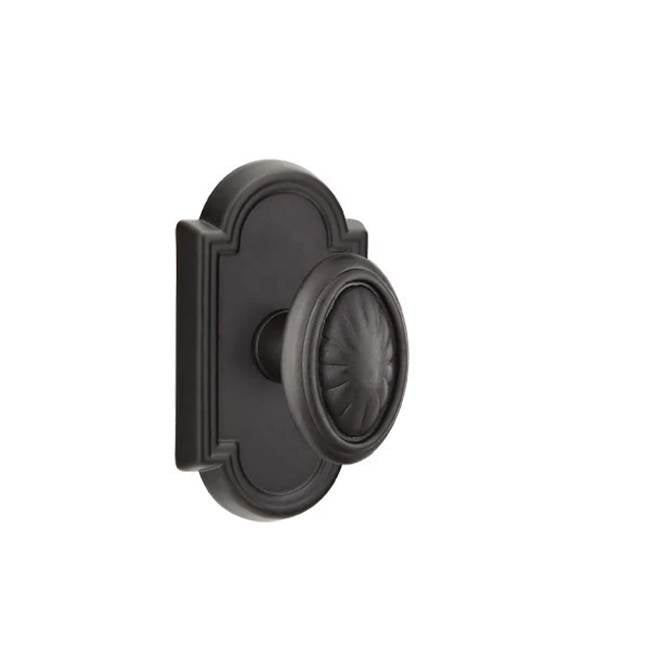 Emtek - Dummy, No.11 Rosette, Parma Knob, FB - Flat Black Bronze Patina