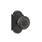 Emtek - Dummy, No.11 Rosette, Petal Knob, FB - Flat Black Bronze Patina