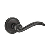 Emtek - Passage, No.12 Rosette, Medici Lever, RH, FB - Flat Black Bronze Patina
