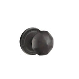 Emtek - Dummy, No.12 Rosette, Bronze Octagon Knob, FB - Flat Black Bronze Patina