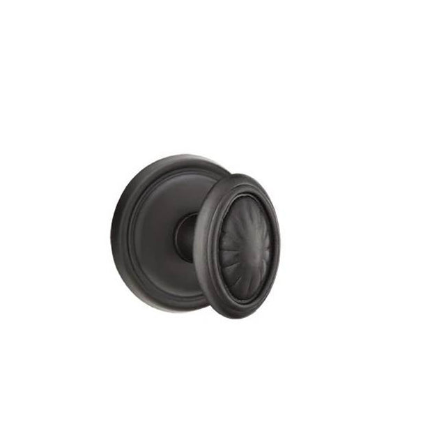 Emtek - Privacy, No.12 Rosette, Parma Knob, FB - Flat Black Bronze Patina