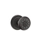 Emtek - Dummy, No.12 Rosette, Petal Knob, FB - Flat Black Bronze Patina