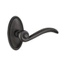 Emtek - Privacy, No.14 Rosette, Medici Lever, LH, FB - Flat Black Bronze Patina