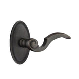 Emtek - Privacy, No.14 Rosette, Napoli Lever, RH, MB - Medium Bronze Patina