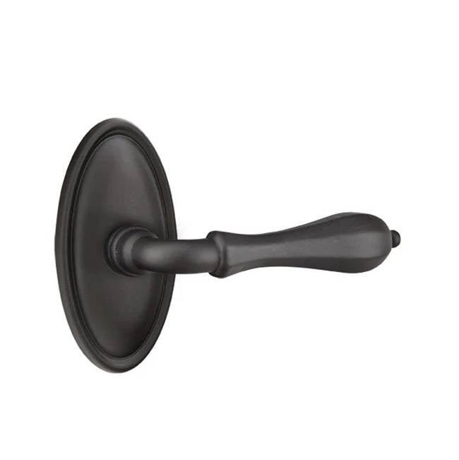 Emtek - Privacy, No.14 Rosette, Octagon Lever, RH, FB - Flat Black Bronze Patina
