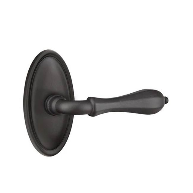 Emtek - Passage, No.14 Rosette, Octagon Lever, RH, FB - Flat Black Bronze Patina