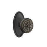 Emtek - Privacy, No.14 Rosette, Petal Knob, MB - Medium Bronze Patina