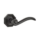 Emtek - Passage, No.15 Rosette, Medici Lever, RH, FB - Flat Black Bronze Patina
