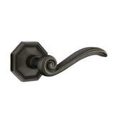 Emtek - Privacy, No.15 Rosette, Medici Lever, RH, MB - Medium Bronze Patina