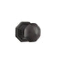 Emtek - Dummy, No.15 Rosette, Bronze Octagon Knob, FB - Flat Black Bronze Patina