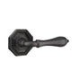 Emtek - Passage, No.15 Rosette, Octagon Lever, LH, FB - Flat Black Bronze Patina