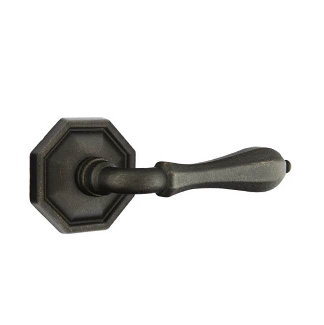 Emtek - Passage, No.15 Rosette, Octagon Lever, RH, MB - Medium Bronze Patina