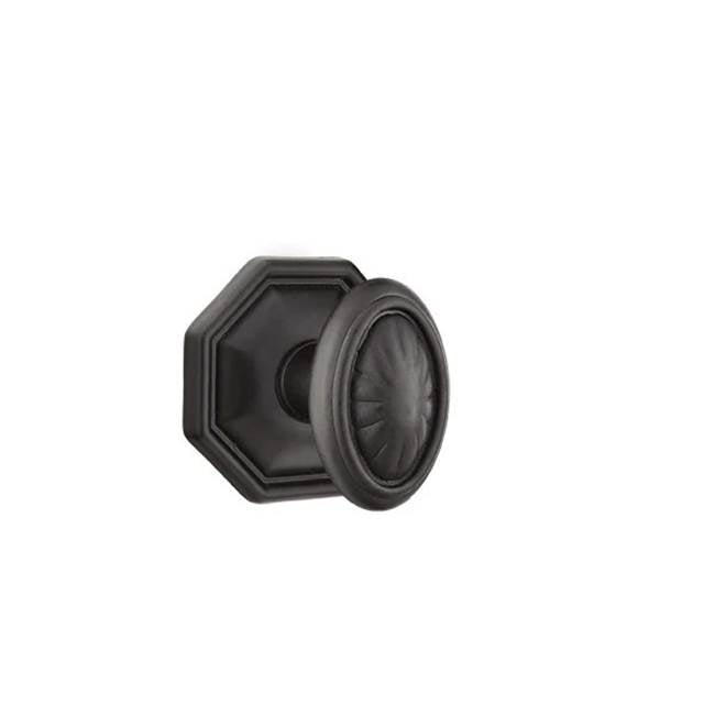 Emtek - Passage, No.15 Rosette, Parma Knob, FB - Flat Black Bronze Patina