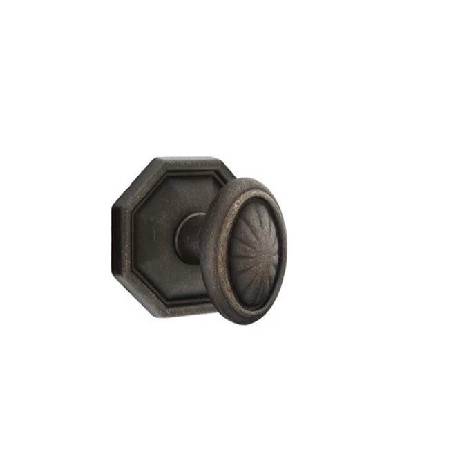 Emtek - Privacy, No.15 Rosette, Parma Knob, MB - Medium Bronze Patina