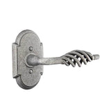 Emtek - Dummy, Wrought Steel No.1 Rosette, Lafayette Lever, SWS - Satin Steel