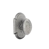 Emtek - Passage, Wrought Steel No.1 Rosette, Savannah Knob, SWS - Satin Steel