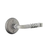 Emtek - Passage, Wrought Steel No.2 Rosette, San Carlos Lever, LH, SWS - Satin Steel