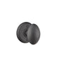 Emtek - Dummy, Wrought Steel No.2 Rosette, Savannah Knob, FBS - Flat Black Steel