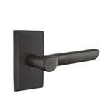 Emtek - Passage, No.3 Rosette, Aurora Lever, RH, MB - Medium Bronze Patina