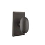 Emtek - Dummy, No.3 Rosette, Bronze Egg Knob, FB - Flat Black Bronze Patina