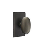 Emtek - Concealed, Passage, No.3 Rosette, Bronze Egg Knob, MB - Medium Bronze Patina