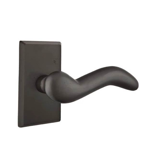 Emtek - Passage, No.3 Rosette, Cody Lever, RH, FB - Flat Black Bronze Patina